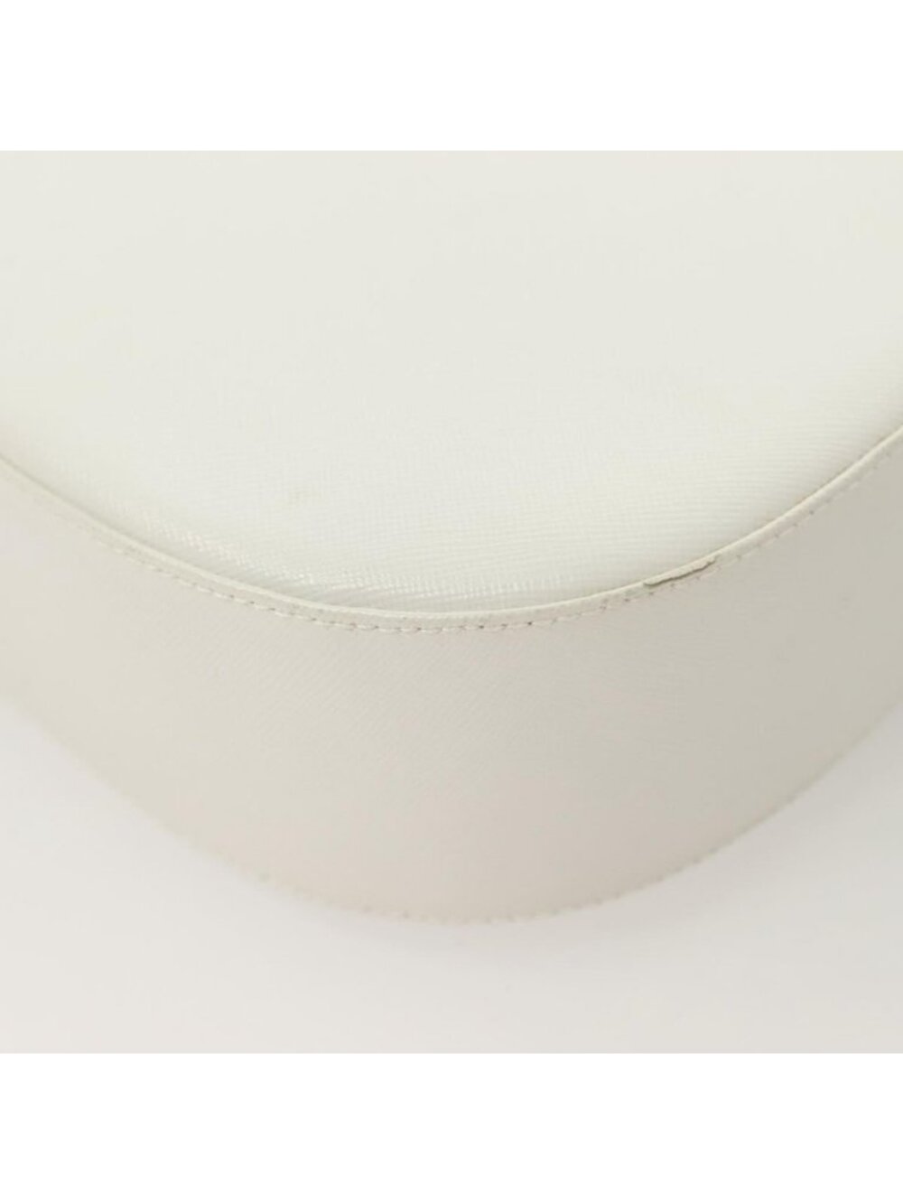 Authentic Salvatore Ferragamo Shoulder Bag Leather White Silver - Picture 7 of 16